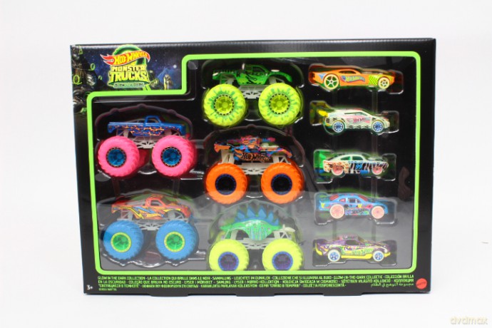 HW Monster Truck 1:64 pojazdy św.w ciemn.HCB57 /4