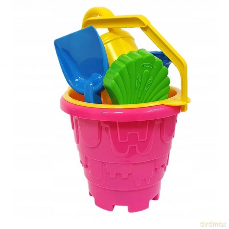 Komplet do piasku duży zamek + konewka G49 00749