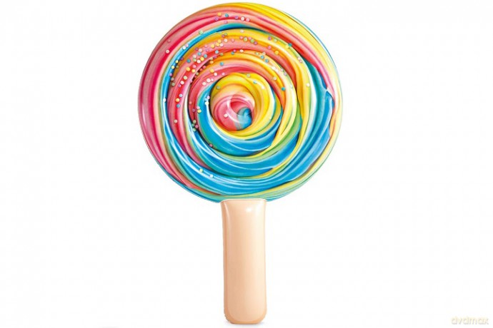 Materac dmuchany lód tęczowy 198X127X25 58754 22688