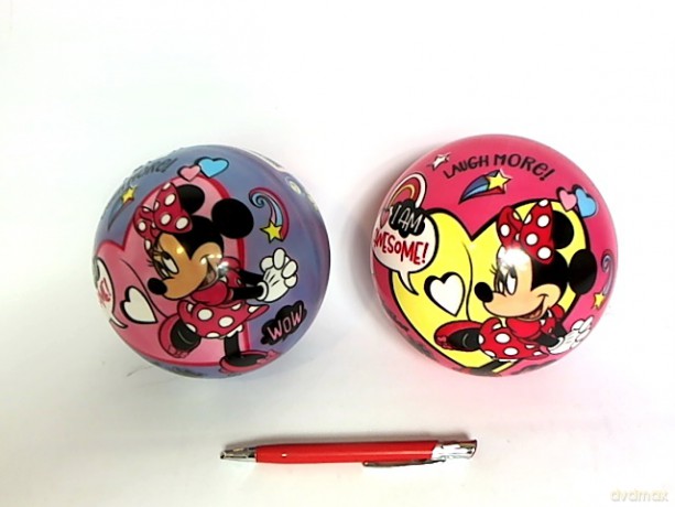 Piłka Minnie Mouse 14 cm 2wz 12szt torba 34458 31445