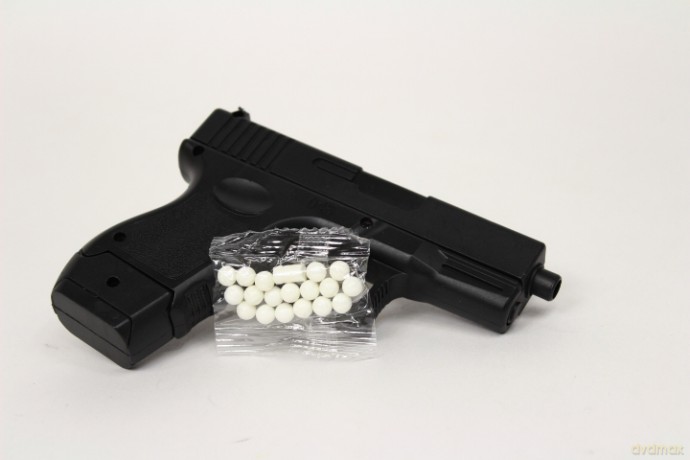 Pistolet na kulki mały folia V58 81357