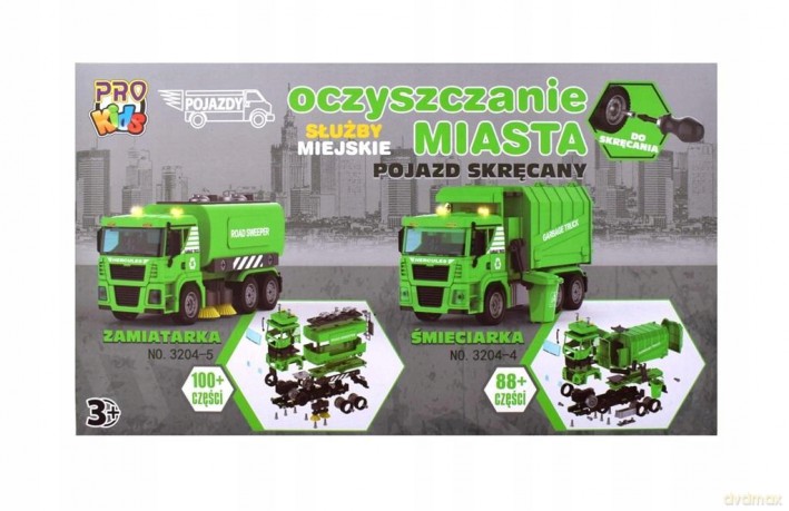 Pojazd służby miejskie oczyszczanie d/skręc.02788