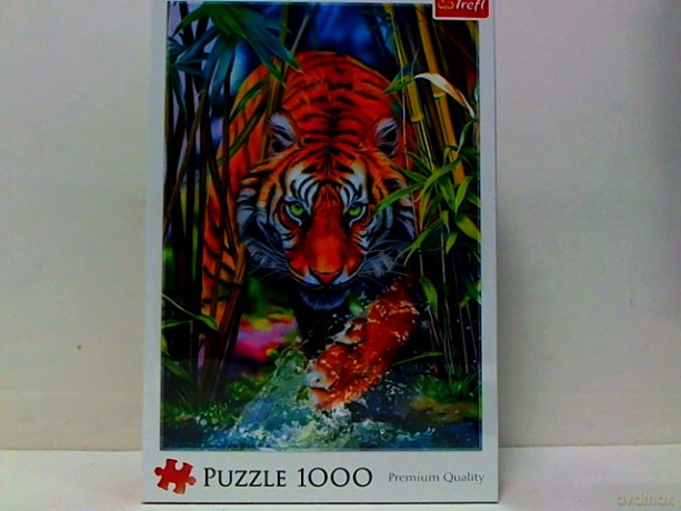 PUZZLE 1000 el. Drapieżny tygrys 10528 [PUZZLE]