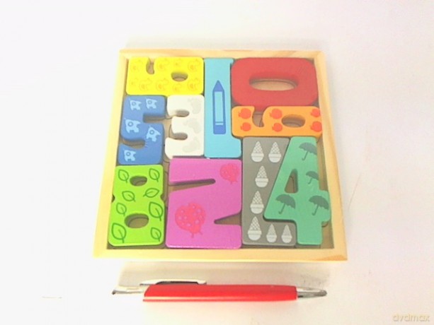 Puzzle drewniane cyferki 223 06867 [PUZZLE]