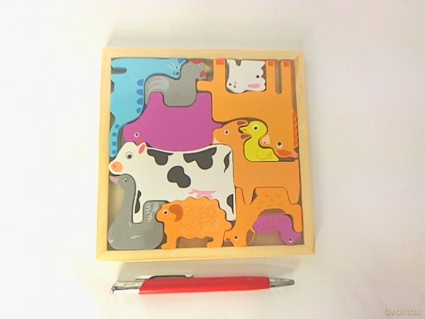 Puzzle drewniane zwierzęta domowe 218 06843 [PUZZLE]