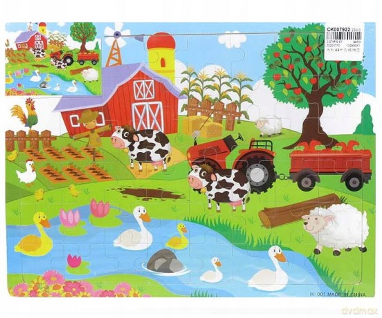 Puzzle drewno 44el farma BPUZ3916 23916 [PUZZLE]