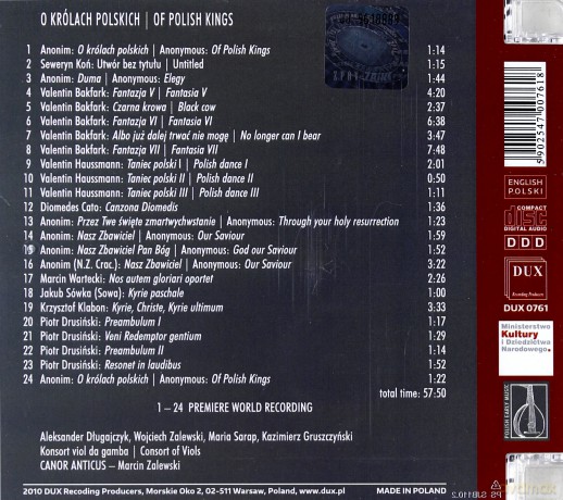 O królach polskich [CD]