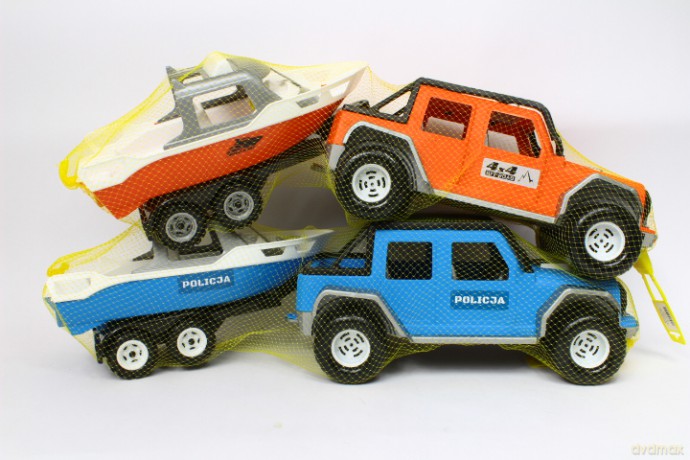 Samochód jeep + łódka 022 50022