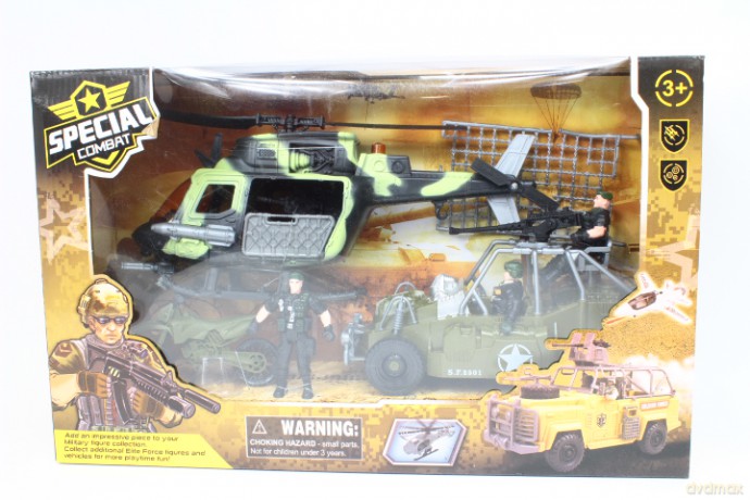 Wojsko duży zestaw z helikopterem 3109-79 10413