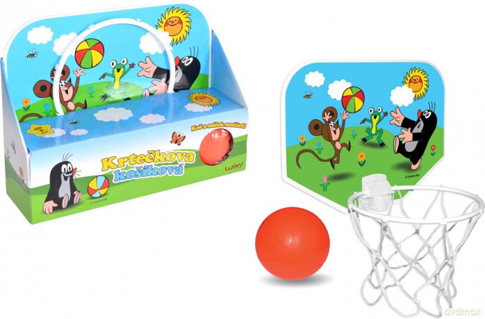 Zestaw do koszykówki Krecik z piłką9 cm 34594 09090