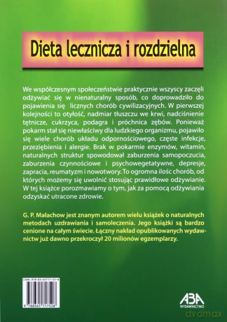 Dieta lecznicza i rozdzielna - Giennadij Małachow [KSIĄŻKA]