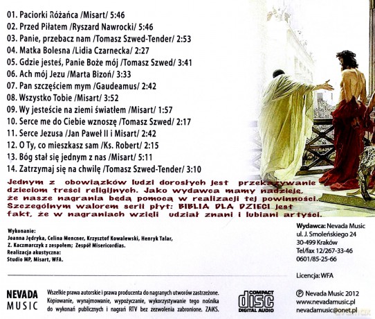 Biblia dla dzieci Nowy Testament 5: Pan Jezus przed Piłatem [CD]