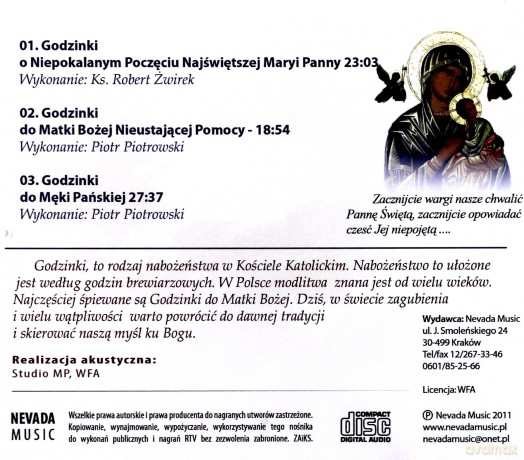 Godzinki o Męce Pana Jezusa [CD]