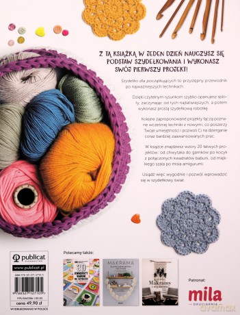 Szydełko dla początkujących. 20 łatwych projektów - Sarah Shrimpton [KSIĄŻKA]