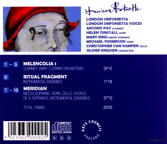  Harrison Birtwistle, Oliver Knussen, London Sinfonietta Voices  [CD]