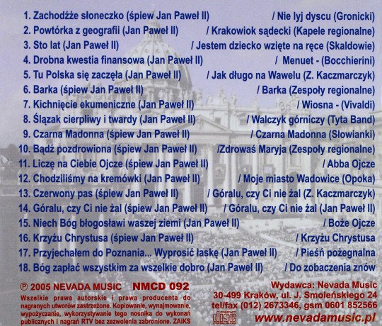 Pogodne spotkania z JP II [CD]