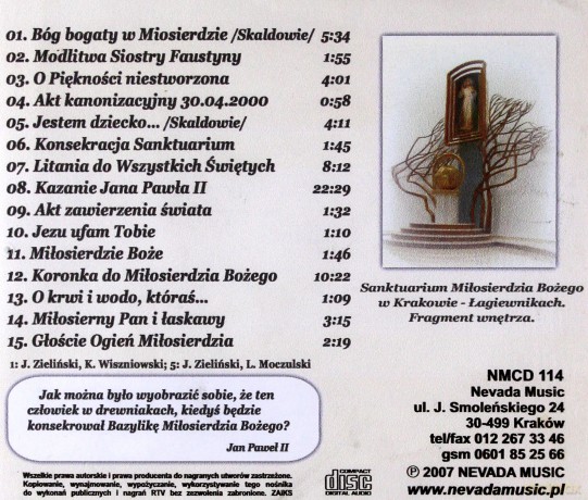 Śladami JP II - Łagiewniki [CD]