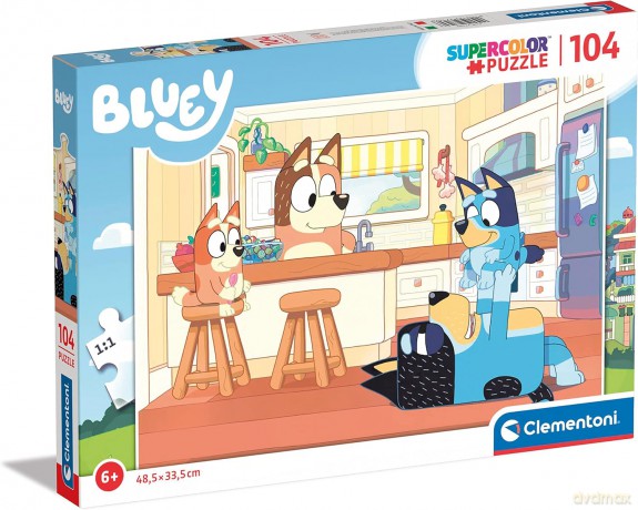 CLEMENTONI puzzle 104 maxi SuperKolor Bluey 27169 [PUZZLE]