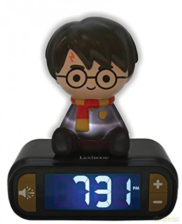 Digital alarm clock with Harry Potter3D night light and sound effects