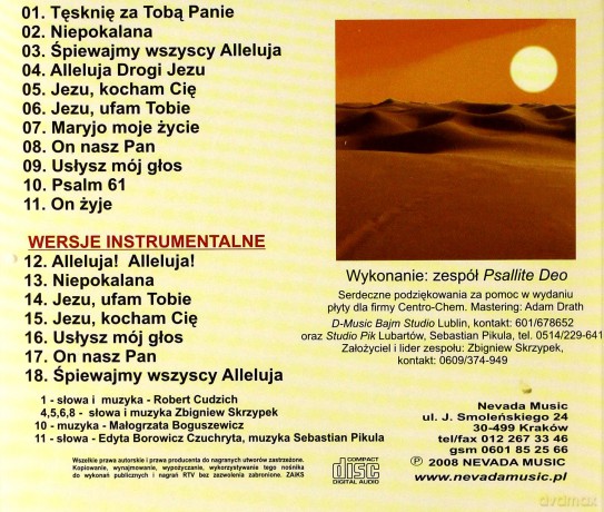 Psallite Deo. Tylko ciebie pragnę [CD]