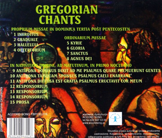 Gregorian Chants. Proprium Missae In Dominica Tertia [CD]
