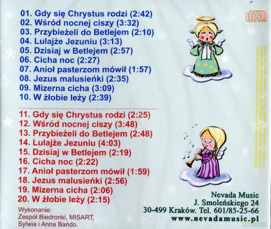 Kolędy dla dzieci z podkładami do śpiewania [CD]