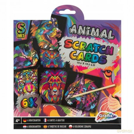 Wydrapywanka holograficzna 6 kart grafix