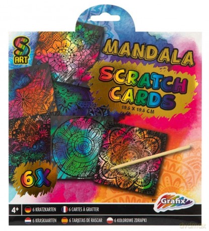 Wydrapywanka holograficzna 6 kart grafix