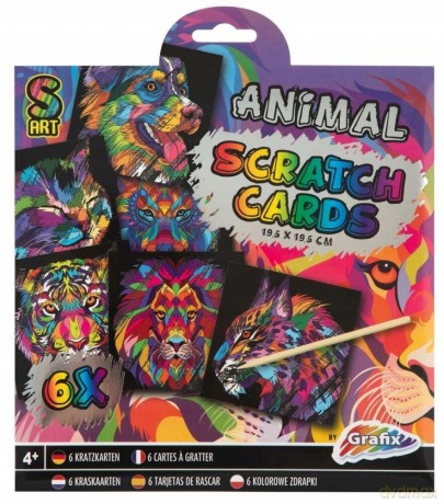 Wydrapywanka holograficzna 6 kart grafix