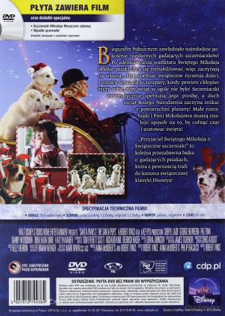 Przyjaciel Świętego Mikołaja 2: Świąteczne szczeniaki (Disney) [DVD]