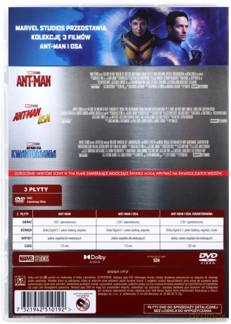 Ant-Man i Osa Kolekcja 1-3 [3DVD]
