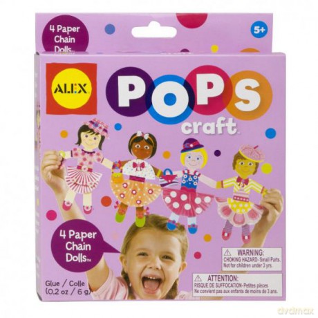 ALEX POPS - 4 Paper Chain Dolls