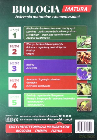 BIOLOGIA 5 - ćwiczenia maturalne z komentarzami tom 5 -  Łukasz Czarnocki [KSIĄŻKA]