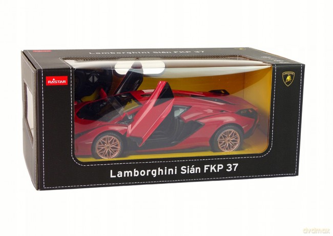 Auto R/C Lamborghini Sian FKP 37 Rastar 1:14 Czerwone Na Pilota 12798
