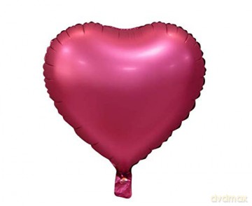 Balon foliowy serce różowe matowe 18''