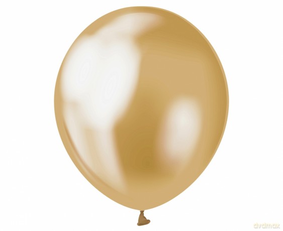 Balony chromowane B&C 30 cm złoty 7 szt