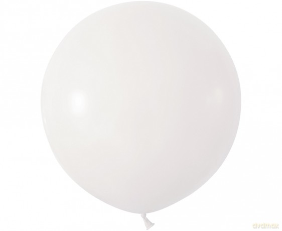 Balony pastelowe Białe B&C 2 szt 24''
