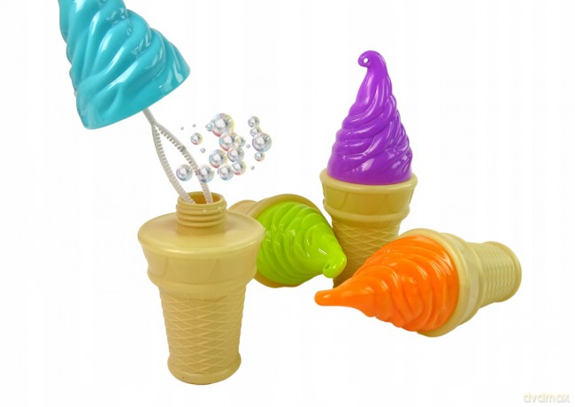 Bańki Mydlane Lody 4 Kolory 80 ml 13141
