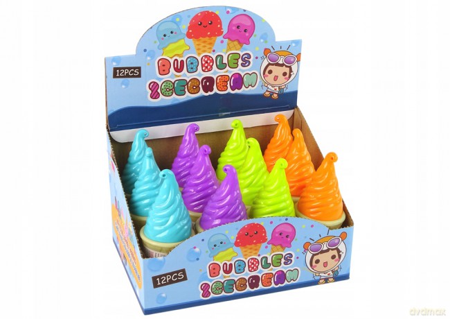 Bańki Mydlane Lody 4 Kolory 80 ml 13141