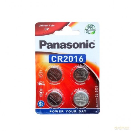 Bateria Panasonic CR 2016 4 szt blister