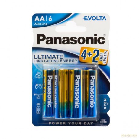 Bateria Panasonic LR6 EVOLTA ultimate long lasting energy 6szt blister