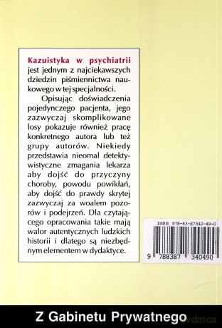 Kazuistyka Psychiatryczna -  Janusz Krzyżowski [KSIĄŻKA]