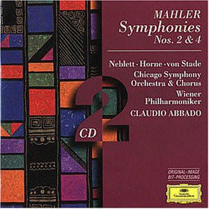 Double Abbado Wp: Mahler Symphhonies 2&4 [2CD]