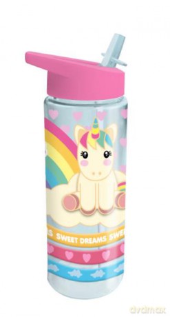 Bidon 550 ml PET bez BPA silikonowy uchwyt Sweet Dreams KL10532