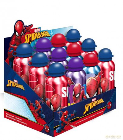 Bidon aluminiowy 500 ml 3 wzory Spiderman SP50002 mix