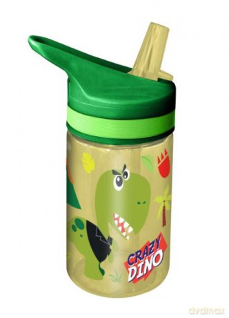 Bidon butelka na wodę 400 ml Tritan Crazy Dino KL11261