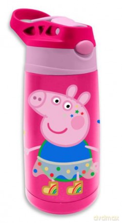 Bidon stalowy 400 ml Świnka Peppa PP17062 butelka na wodę