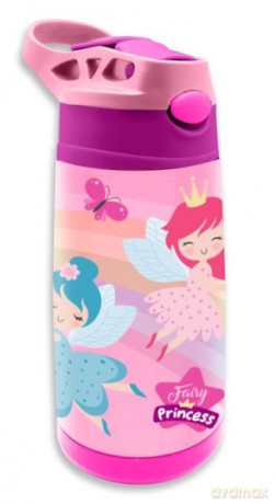 Bidon termiczny stalowy 400 ml Fairy Princess KL11259 butelka na wodę