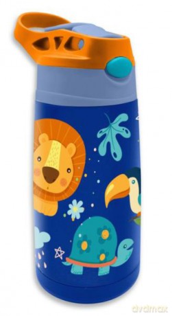 Bidon termiczny stalowy 400 ml Jungle KL11258 butelka na wodę