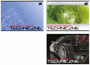 Blok Ćwiczymy pismo techniczne A4 mix